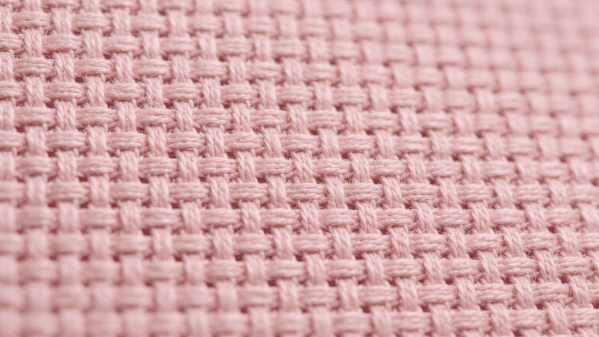 aida fabric in pink, plain color, straight weave texture, fine openwork pattern