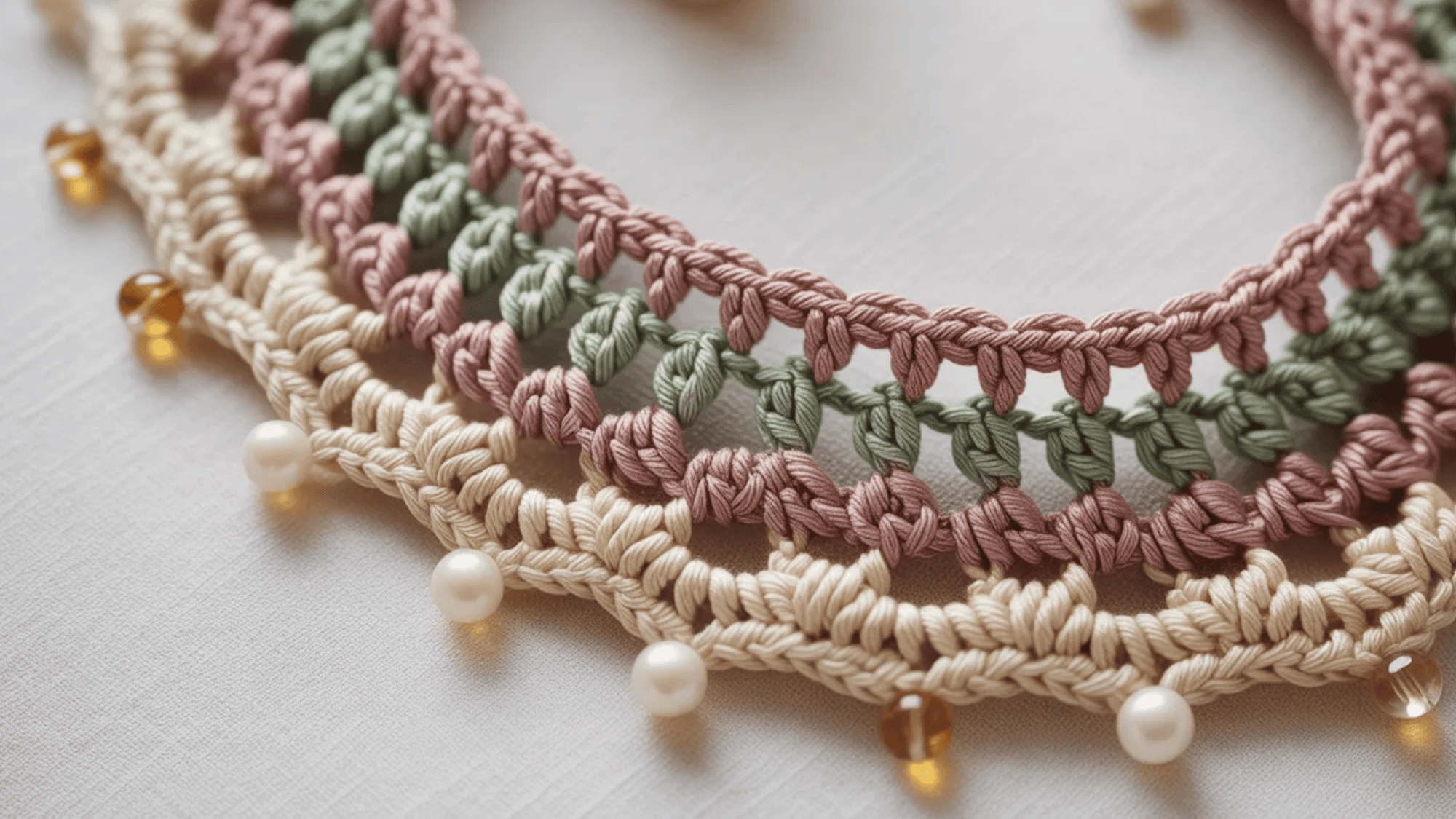 beaded crochet border