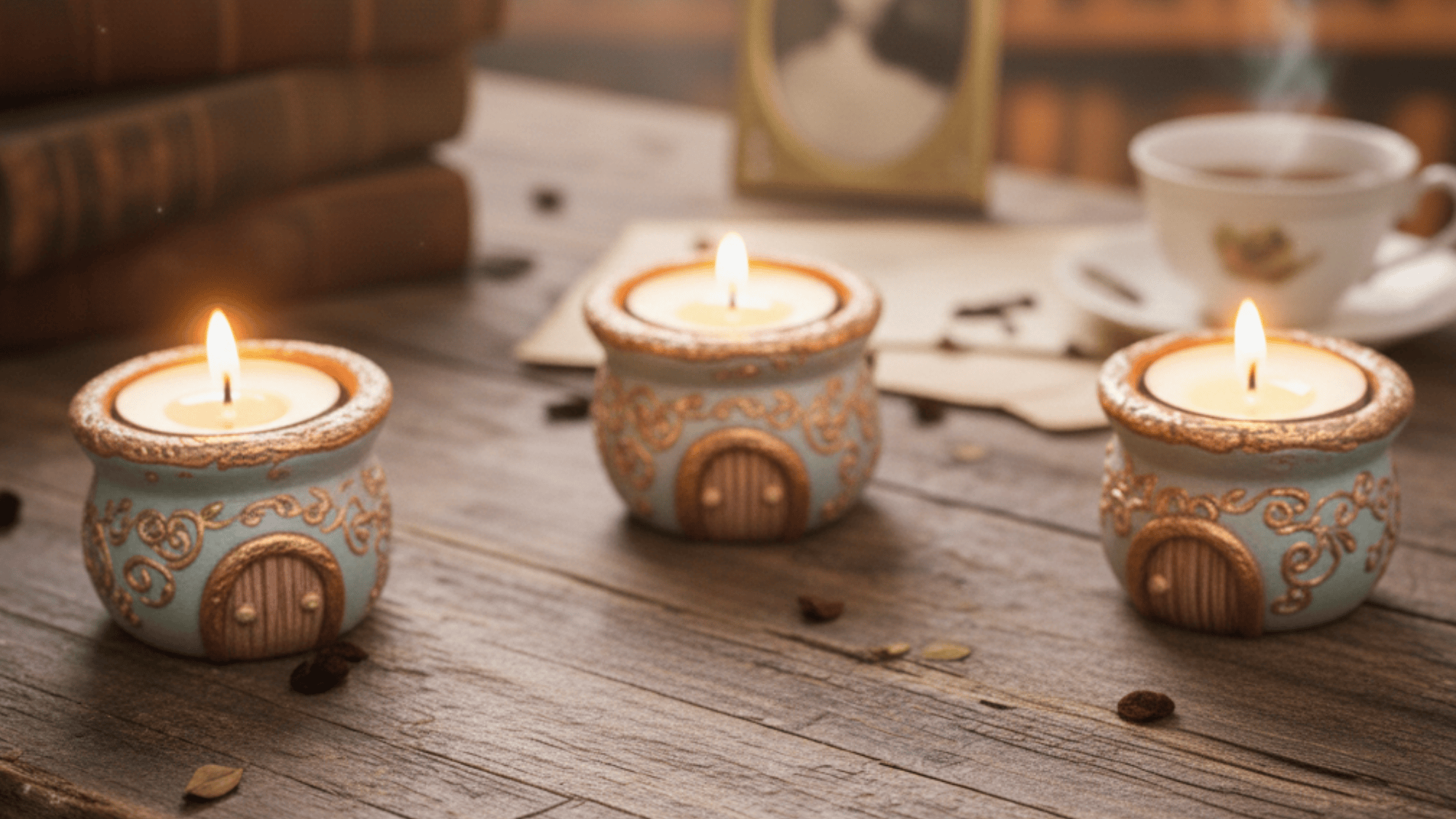 candle pinch pot