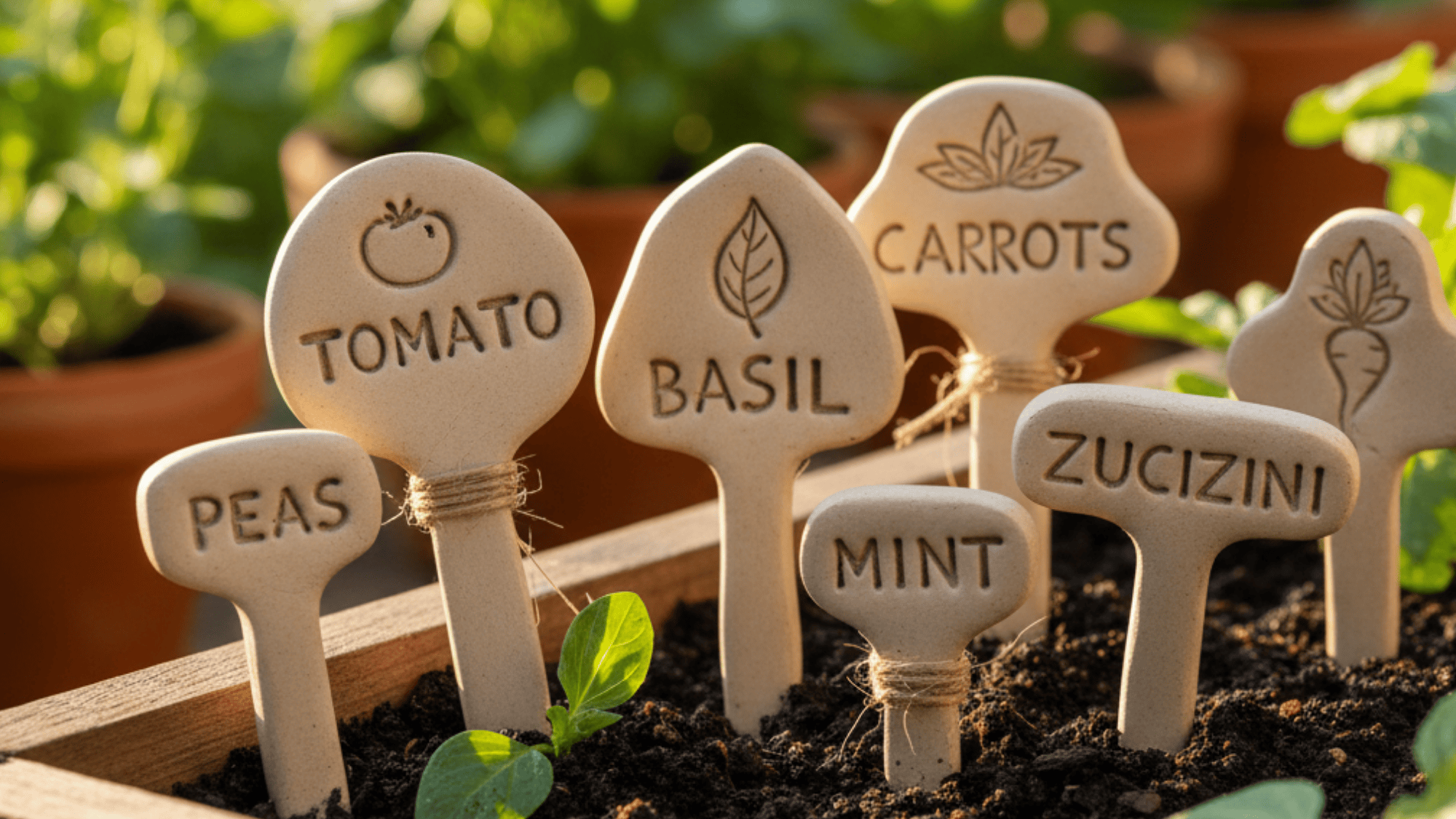 clay garden makers