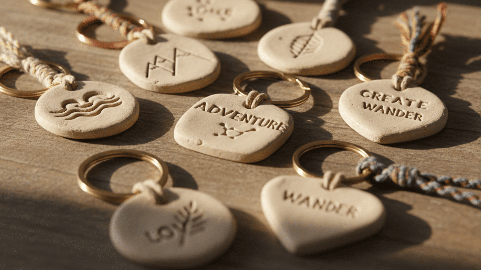 clay keychains