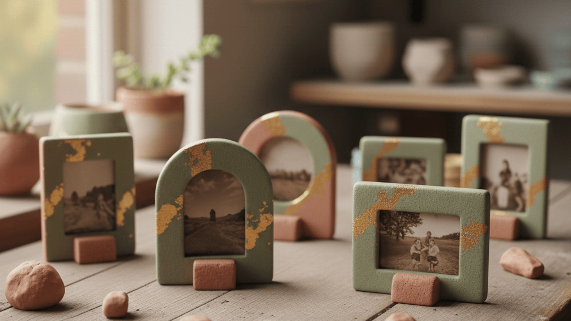 clay photoframes