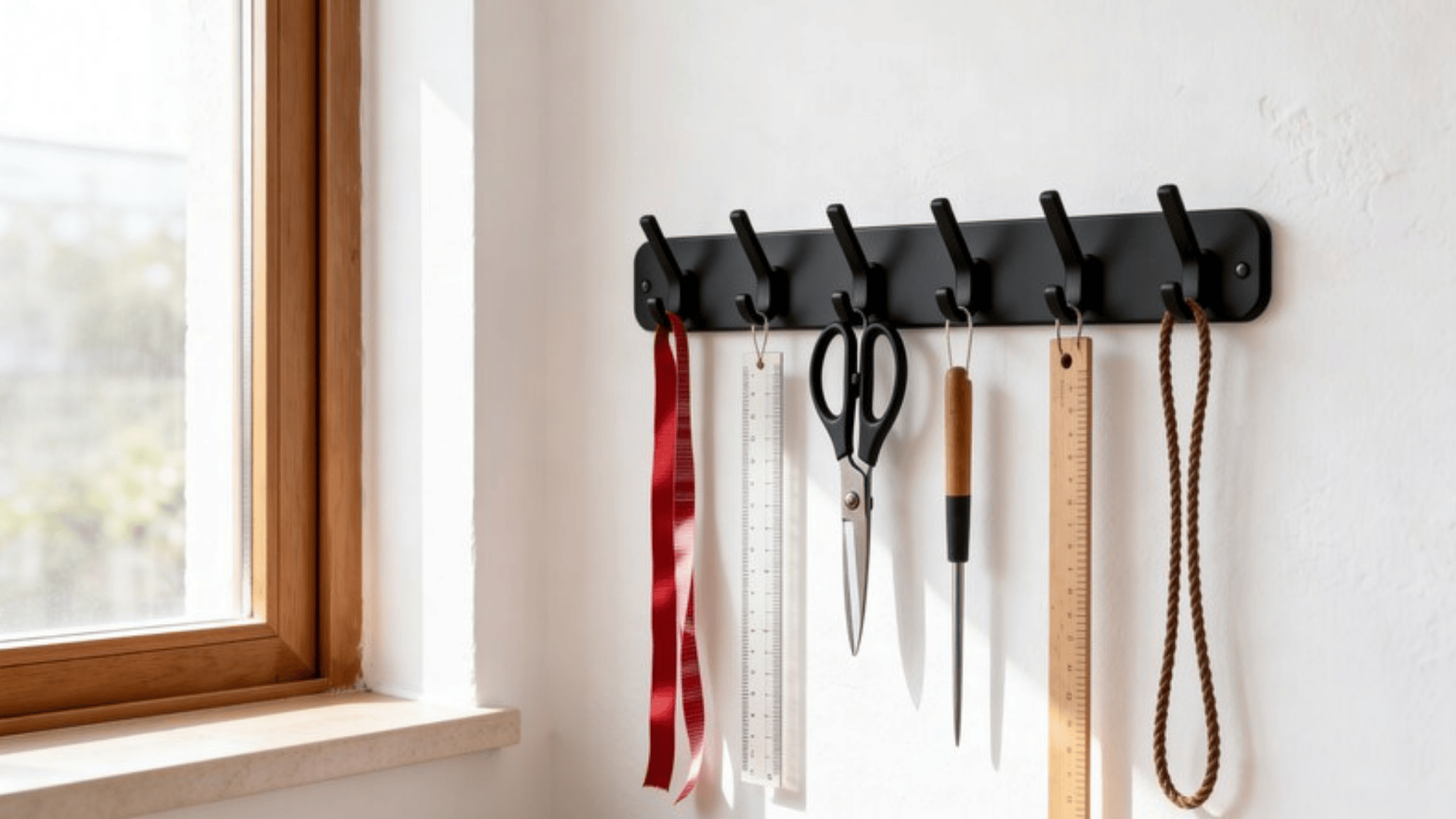 creative wall hooks for craft supplies
