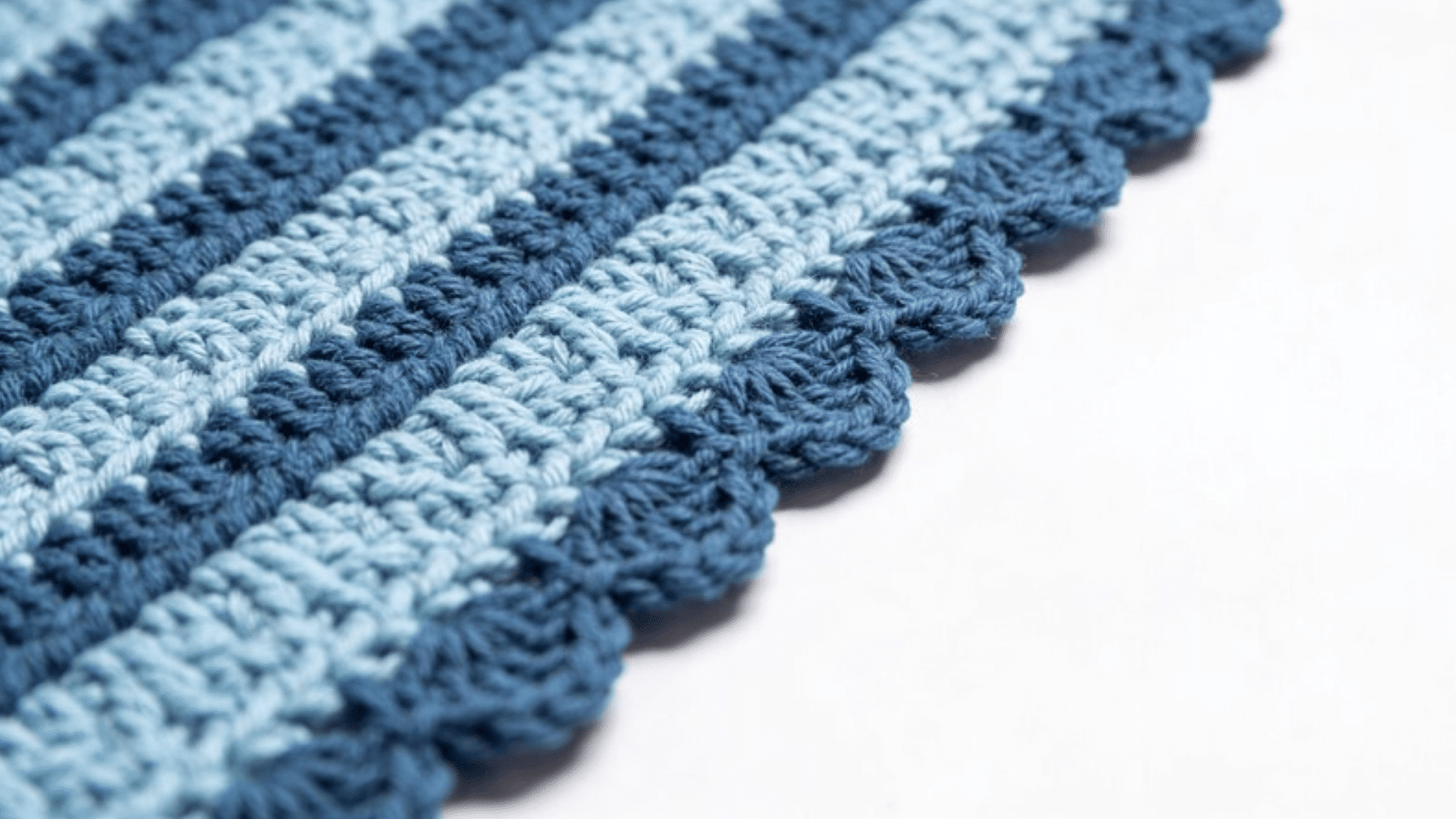 diagonal stripes crochet border