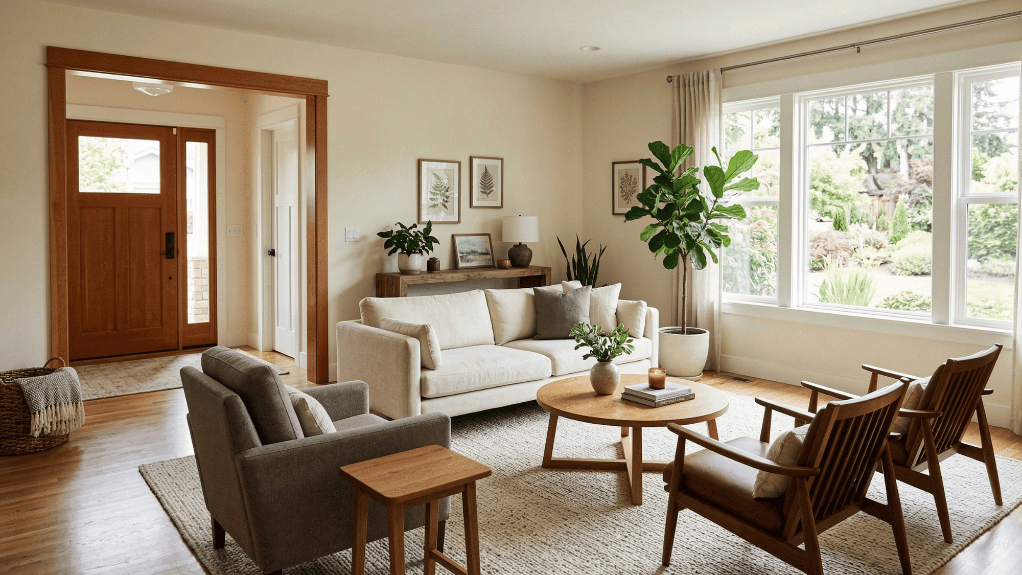feng shui furniture arrangement to face door for balanced Chi flow