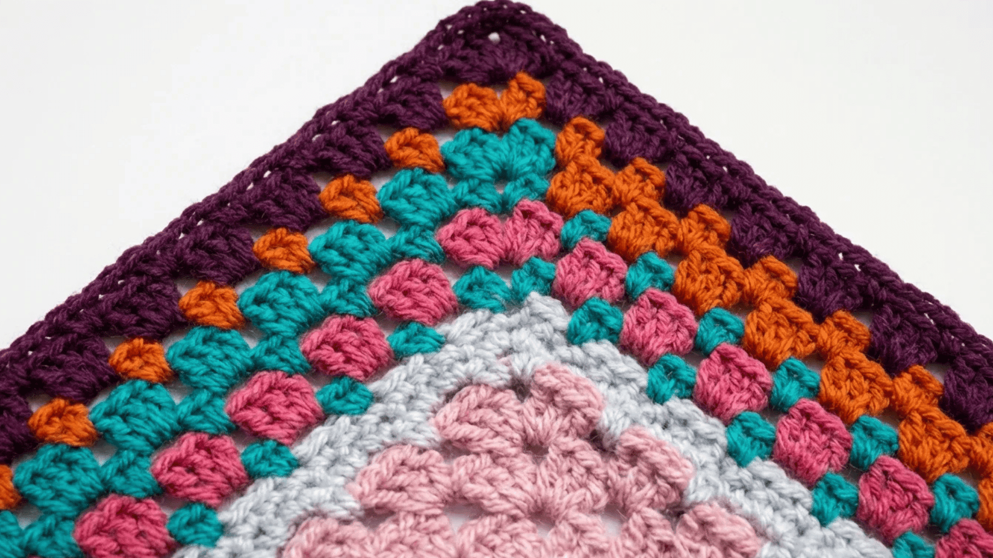 granny square style crochet border
