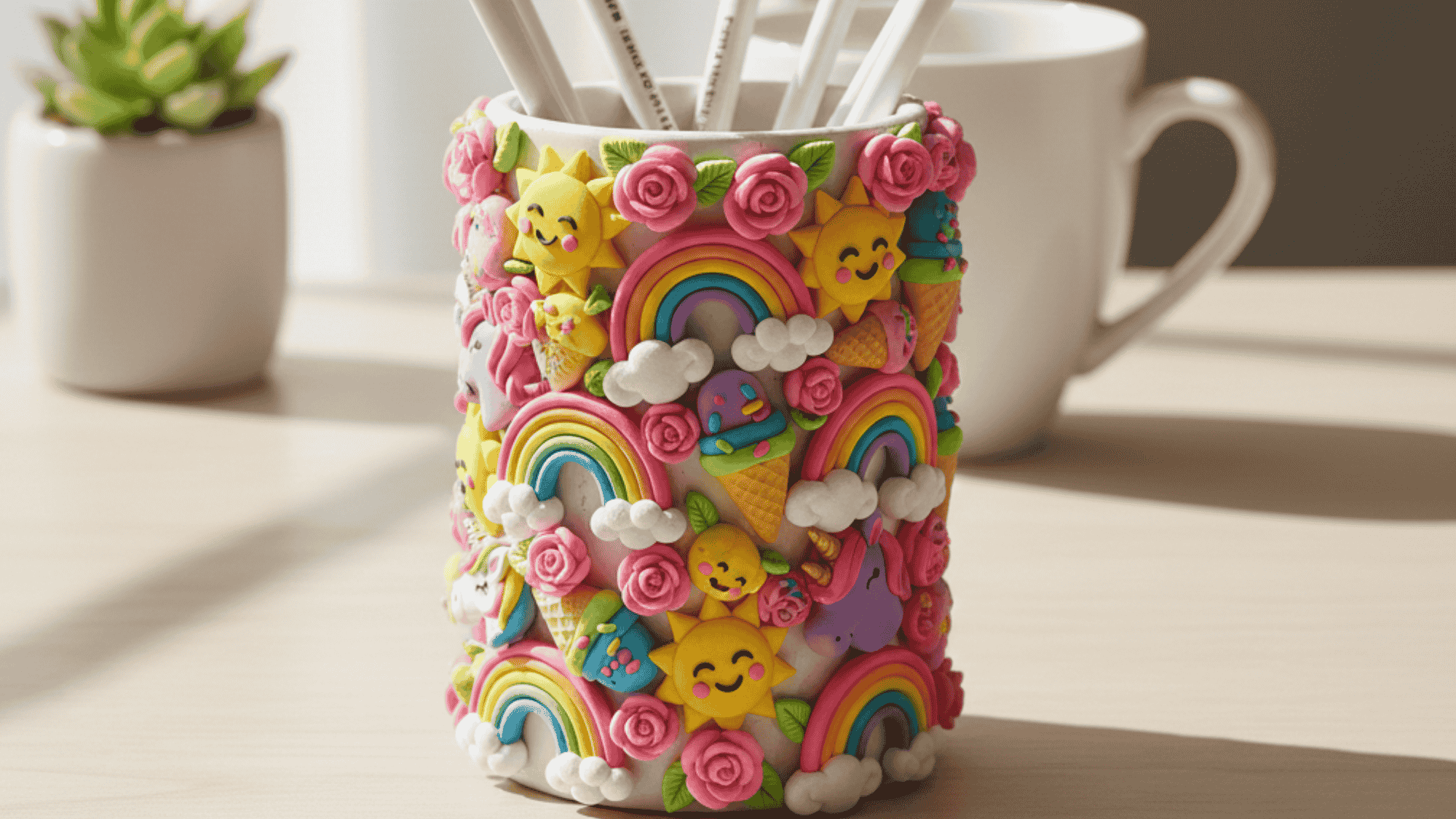 polymer pencil holder