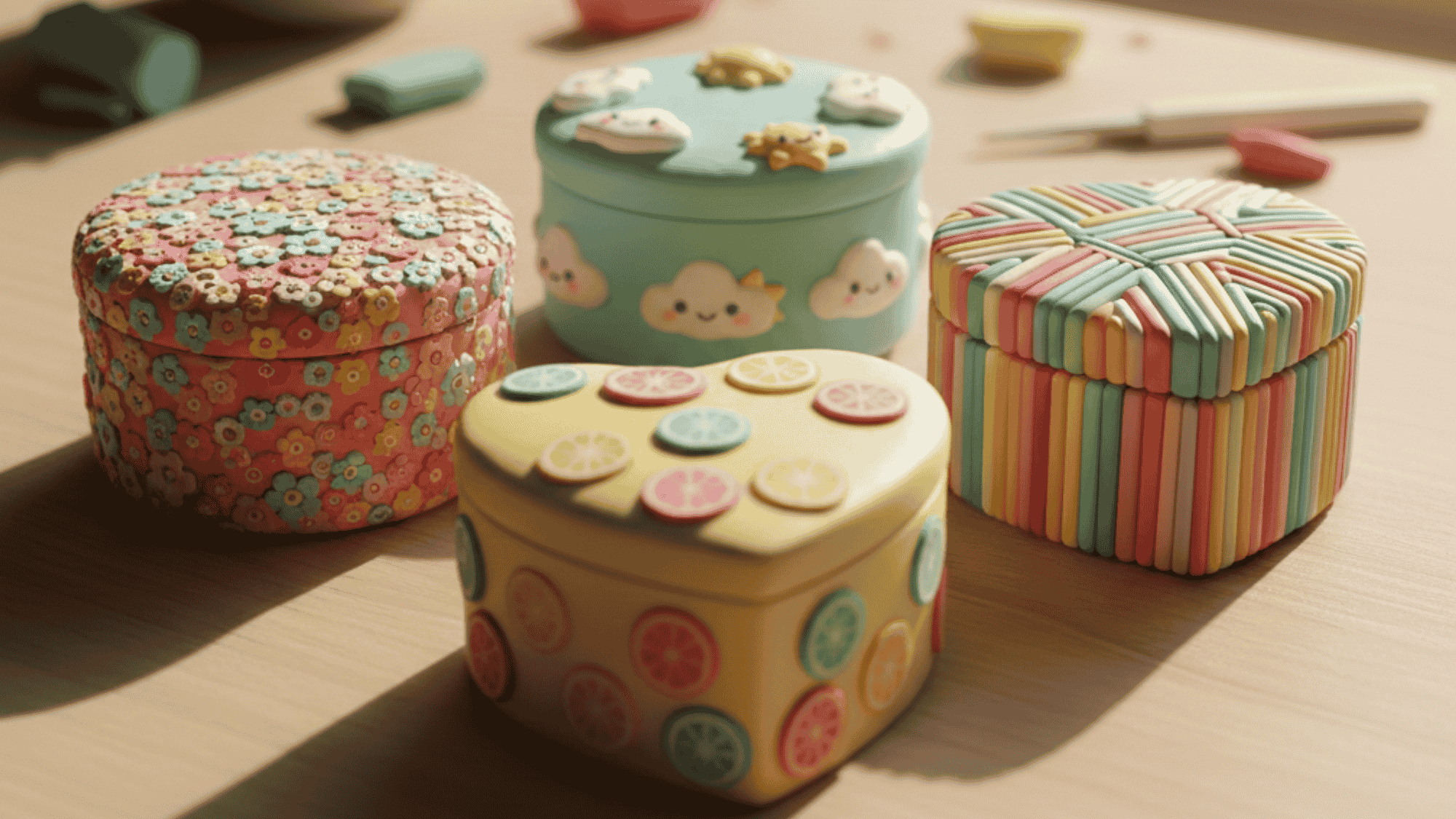 polymer trinket boxes