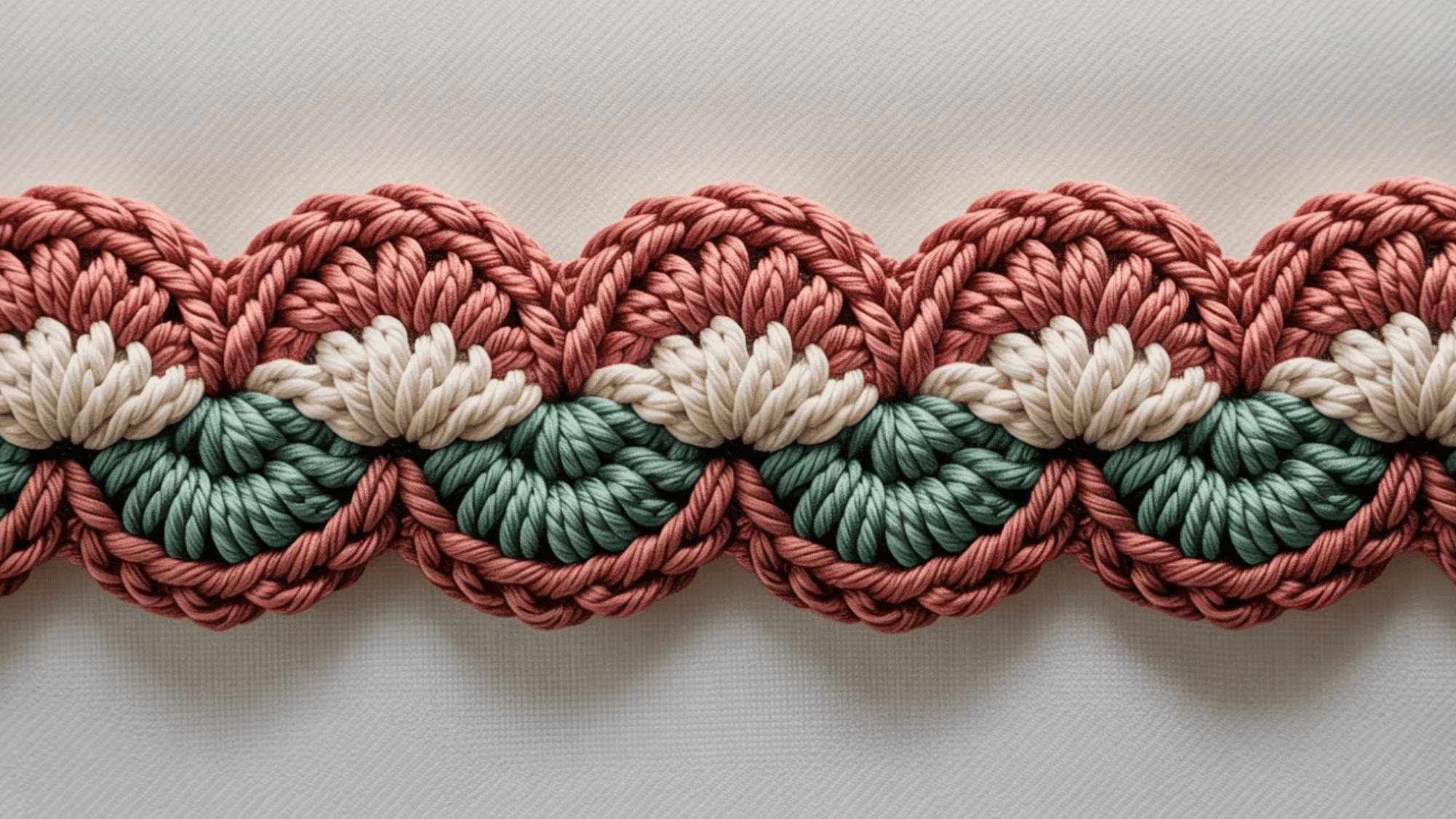 simple Double Crochet Shell Border